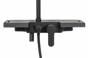Душевая стойка Rea Bravo Black REA-P0636