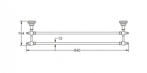 Держатель для полотенец Rose RG1127Q