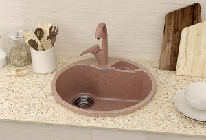 Кухонная мойка Ulgran U-108, 50х50, терракот