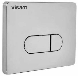 Кнопка для инсталляции Visam D3 хром глянец