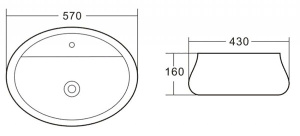 Умывальник BelBagno BB1399