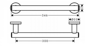 Поручень Hansgrohe Logis Universal 41713000