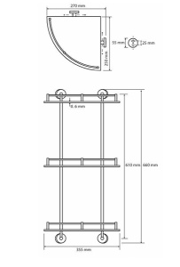 Полка Bemeta Omega 104202152 тройная