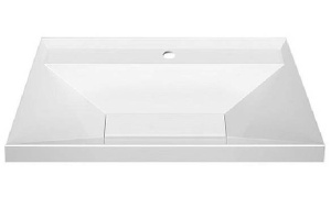 Умывальник Belux Фаворит 650 белый матовый Solid Surface
