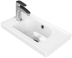 Умывальник CeraStyle Frame VB015F32L00 / VB015F32R00, 50х28 R, белый