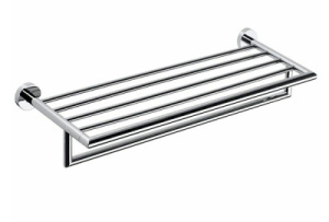 Полка для полотенец с держателем Bemeta Omega 104219072 / 104205072, 55 см, хром