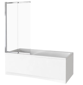 Душевая шторка на ванну Good Door Screen SLR C-CH, 80х140, прозрачный