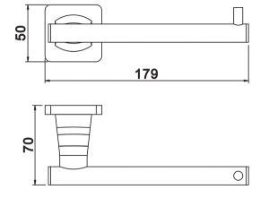 Держатель для туалетной бумаги Rose RG1505H