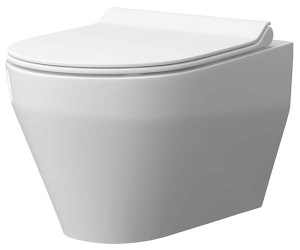 Комплект инсталляции Styron Niagara Fix STY-740 с кнопкой STY-800-2 и унитазом Керамин Бари R Нова
