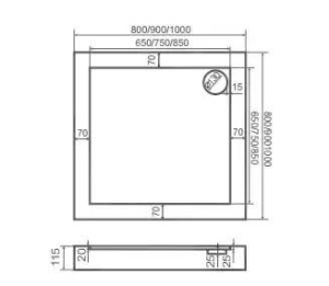Душевая дверь Good Door Pandora DR-C-CH, 100х185, прозрачный