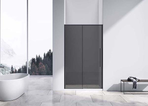 Душевая дверь Vincea Slim-N VDS-4SN тонированная профиль черный, 110х195, тонированный