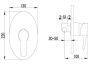 Смеситель встраиваемый Lemark Atlantiss LM3223C (1 функция)