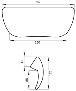 Подголовник для ванны Wellsee Useful Extras 261901000