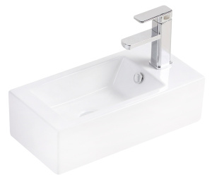 Умывальник Aquaceramika Artis AC043 R / L, 50х25 левый, белый