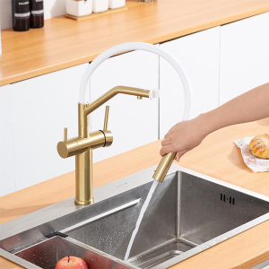 Смеситель для кухонной мойки Gappo G4399-83 под фильтр