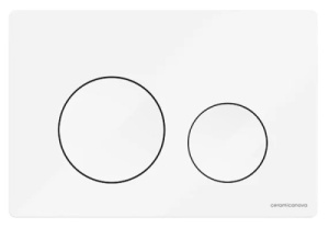 Кнопка для инсталляции CeramicaNova Balance Circle CN12-001M / CN12-001CH / CN12-001BG / CN12-001W, белый глянцевый