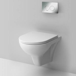 Комплект инсталляции AM.PM ProC IS70151.901700 с кнопкой ProC L и подвесным унитазом Gem FlashClean
