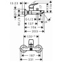 Смеситель для ванны Hansgrohe Logis 71400000