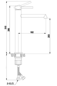 Смеситель для умывальника Boch Mann Stella B BM9130