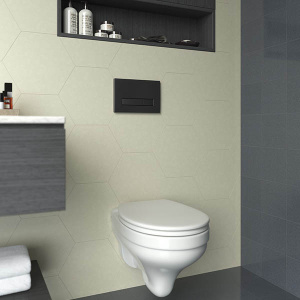 Комплект инсталляции Berges Novum 525 c кнопкой F5, подвесным унитазом Albit S и сиденьем Top Slim SO