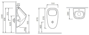 Писсуар AM.PM Spirit V2.0 C707006WH