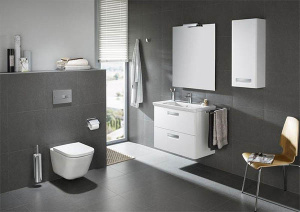Подвесной унитаз Roca The Gap Clean Rim безободковый, белый