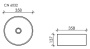 Умывальник CeramicaNova Element CN6032MB