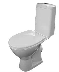 Напольный унитаз Cersanit Just 031 (S-KO-JUS031-3/6-PL-W), белый