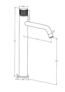 Смеситель для умывальника Milleau Tissage ML0326KLH-CR