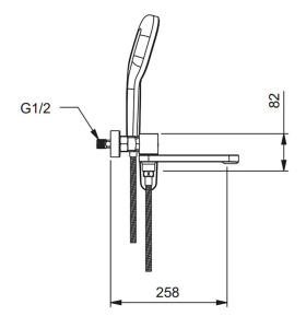 Смеситель для ванны Gappo G3210-6