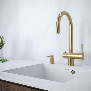 Дозатор для моющих средств Paulmark Brevit D005-BG / D005-G, золото