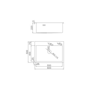Кухонная мойка Wisent WS36050+WW405A+W302644 с коландером и дозатором