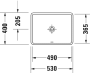 Умывальник Duravit Starck 3 490 0305490000