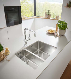 Смеситель для кухонной мойки Grohe Minta 32488000 / 32488DC0, суперсталь