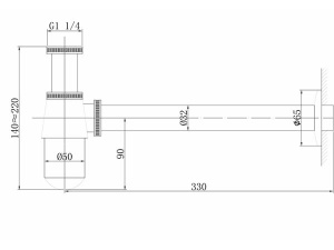 Сифон для умывальника Abber Bequem AF0032W