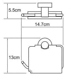 Держатель для туалетной бумаги Wasserkraft Isen K-4025