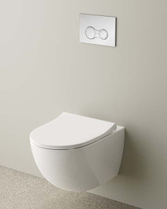 Кнопка для инсталляции Vitra Sirius 740-0485 хром матовый