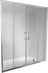 Душевая шторка на ванну Coliseum Zodiak CB 150 / 170 A, 150х150, прозрачный