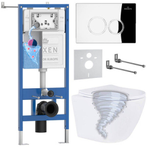 Комплект инсталляции 6 в 1 Roxen StounFix Dual Fresh 968340 с аромадозатором, хром глянцевый