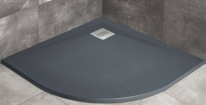 Душевой поддон Radaway Kyntos A Anthracite, 90х90, серый