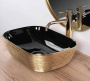 Умывальник Rea Belinda gold brush black U8780
