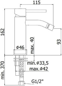 Смеситель для биде Paffoni Light LIG131CR