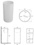 Умывальник SantiLine SL-4014MB напольный