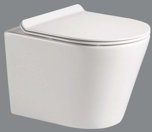 Подвесной унитаз BelBagno Flay-R безободковый, белый