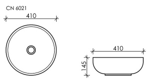 Умывальник CeramicaNova Element CN6021