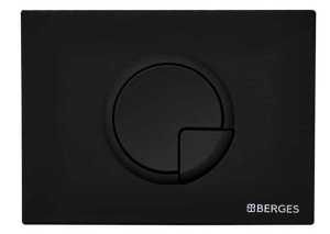 Комплект инсталляции Berges Novum 525 c кнопкой R5, подвесным унитазом Ego Black Rimless и сиденьем Toma Black Slim SO