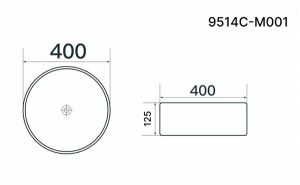 Умывальник Axus 9514C-M001