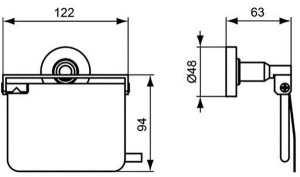 Держатель для туалетной бумаги Ideal Standard IOM A9127AA
