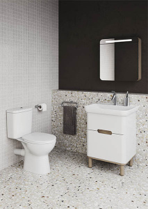 Напольный унитаз Vitra Rein 9857B003-7200 (сиденье Soft Close), белый