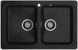 Кухонная мойка GranFest Standart S-780K, 78х41, черный
